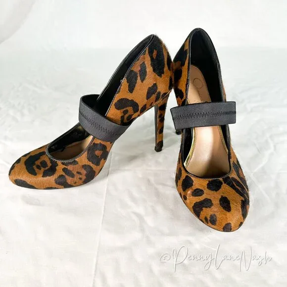 Jessica Simpson Sacha Leopard Print Pumps Size 8 - Picture 3 of 10